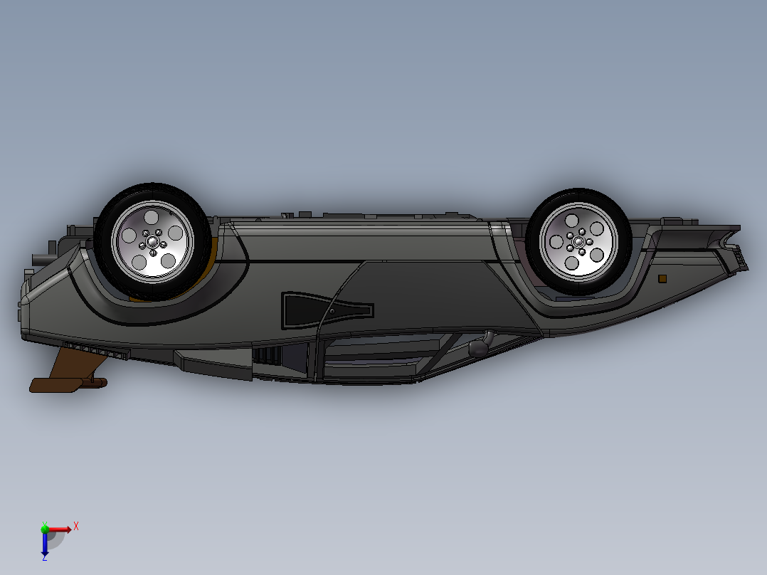玩具车模型俯视图