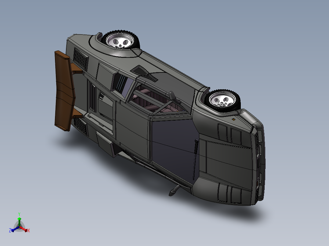 玩具车模型正等轴测图