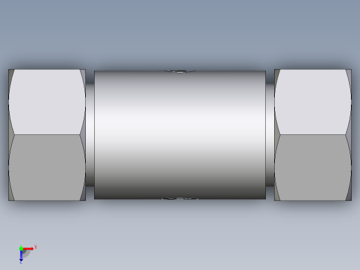 卡套式工业通用硬管接头EO_Weld_bulkhead_fitting_ESV25S71俯视缩略图