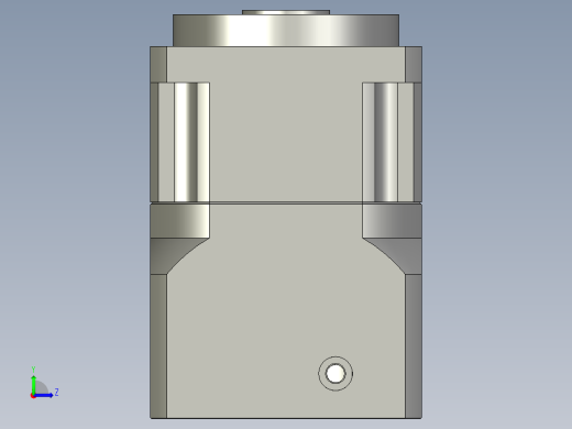 斜齿孔PGH060-L1 14-50-70-M5左视缩略图