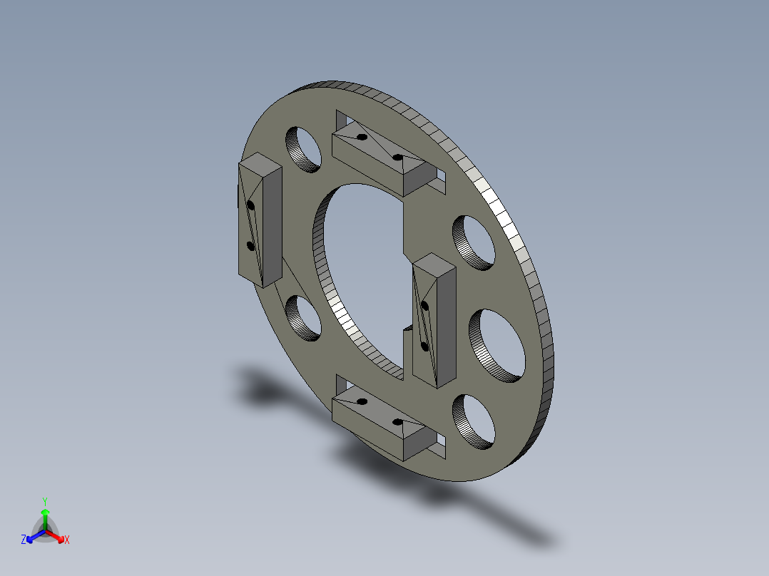 6自由度机械臂正等轴测图