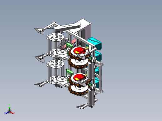 气吸式播种机正等轴测缩略图