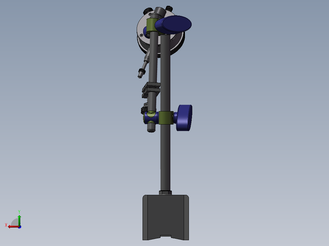 千分表机构后视图