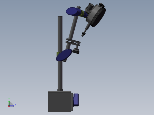 千分表机构左视缩略图