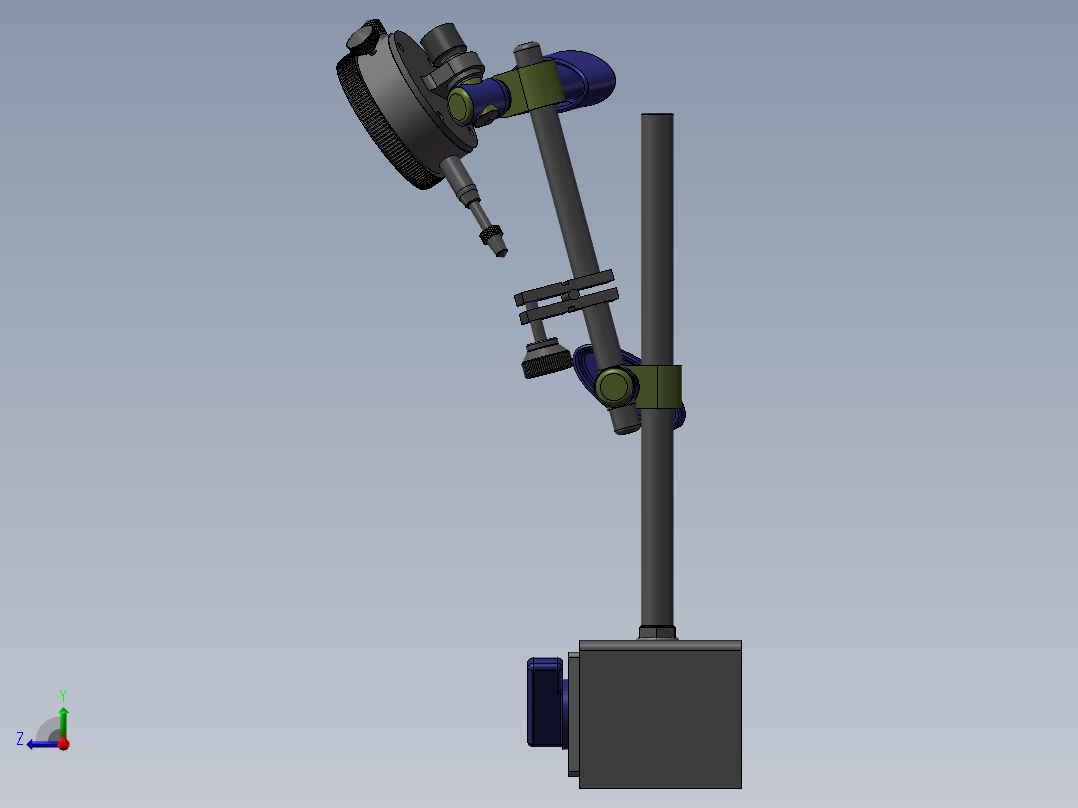 千分表机构右视图