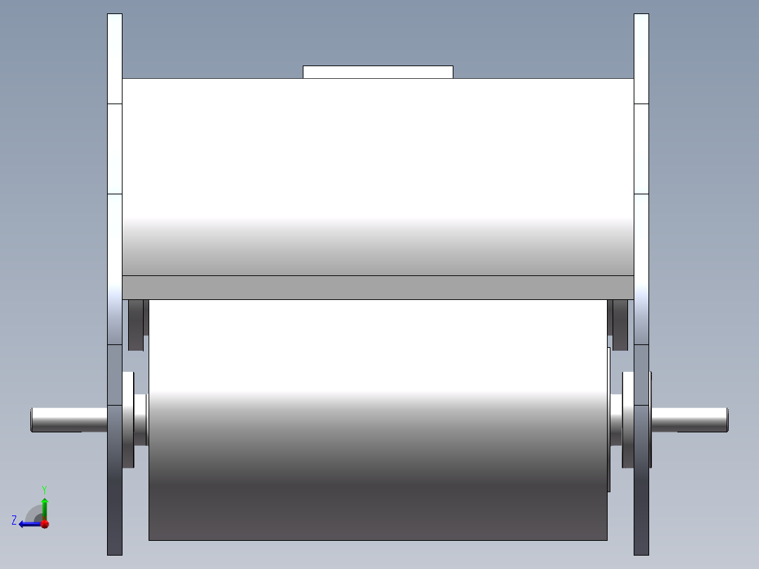水面垃圾油污回收船右视图