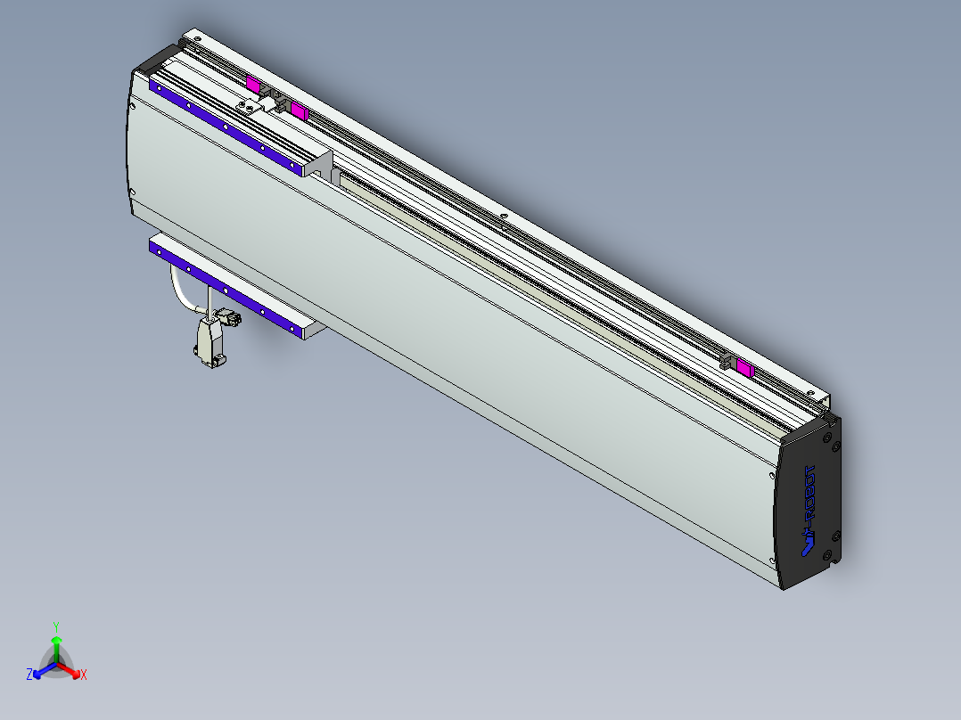 威洛博VL系列直线电机模组-VL17E3-S600主视图