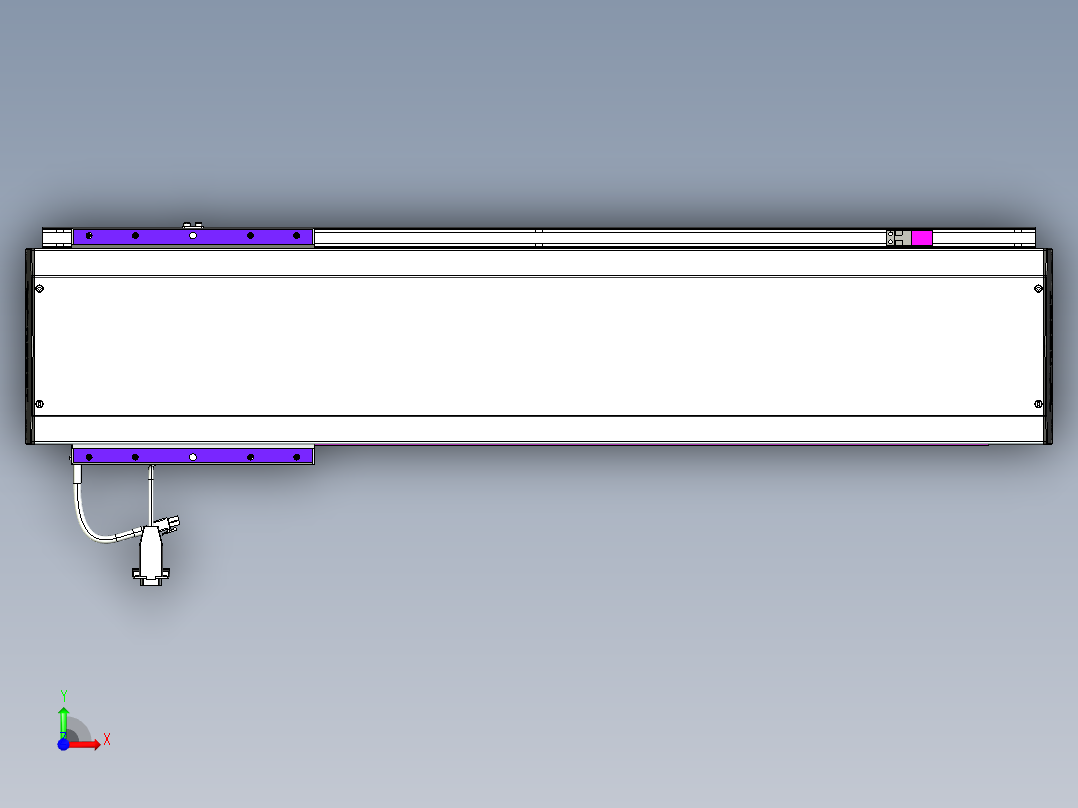 威洛博VL系列直线电机模组-VL17E3-S600前视图