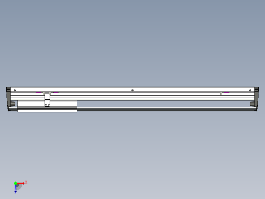 威洛博VL系列直线电机模组-VL17E3-S600俯视缩略图
