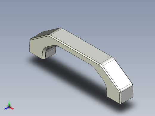 取手(鋁合金)AG-3D多系列多零件图纸模型正等轴测缩略图