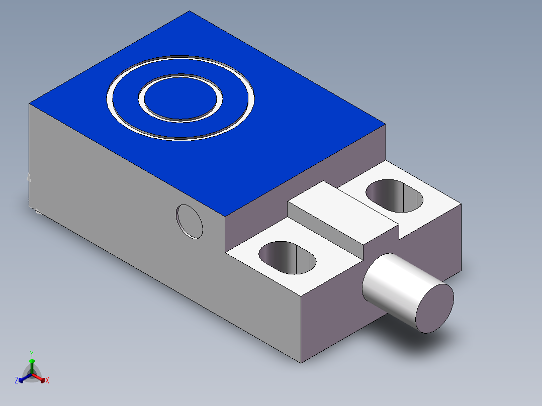 接近开关正等轴测图