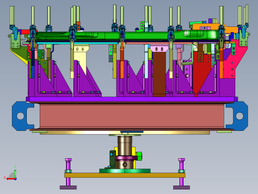 用于汽车车门加工的工装夹具后视缩略图