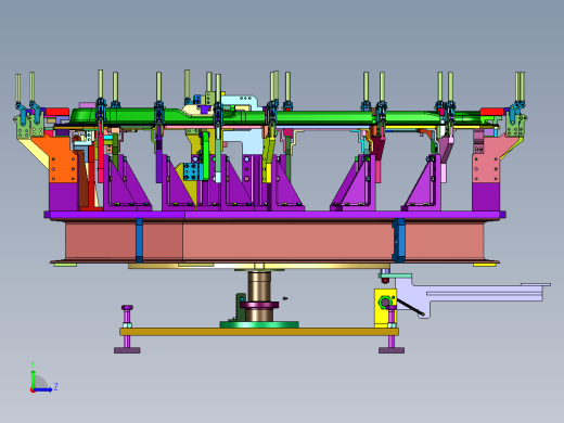 用于汽车车门加工的工装夹具左视缩略图