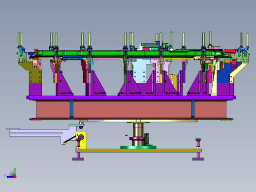 用于汽车车门加工的工装夹具右视缩略图