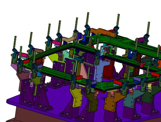 用于汽车车门加工的工装夹具