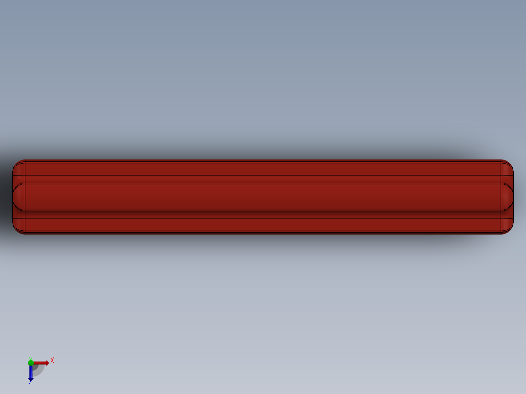 乐高机械组车桥-3705 Red Technic Axle 4俯视图