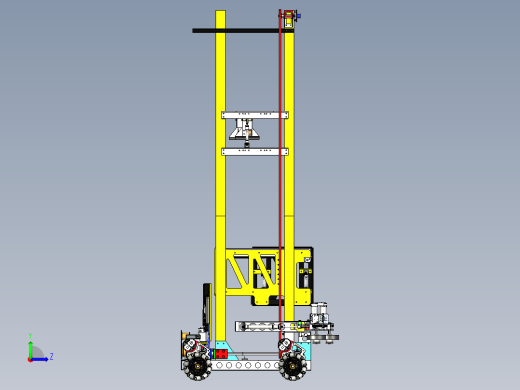 FRC 2015 846号麦克纳姆轮车三维建模图纸 stp格式左视缩略图