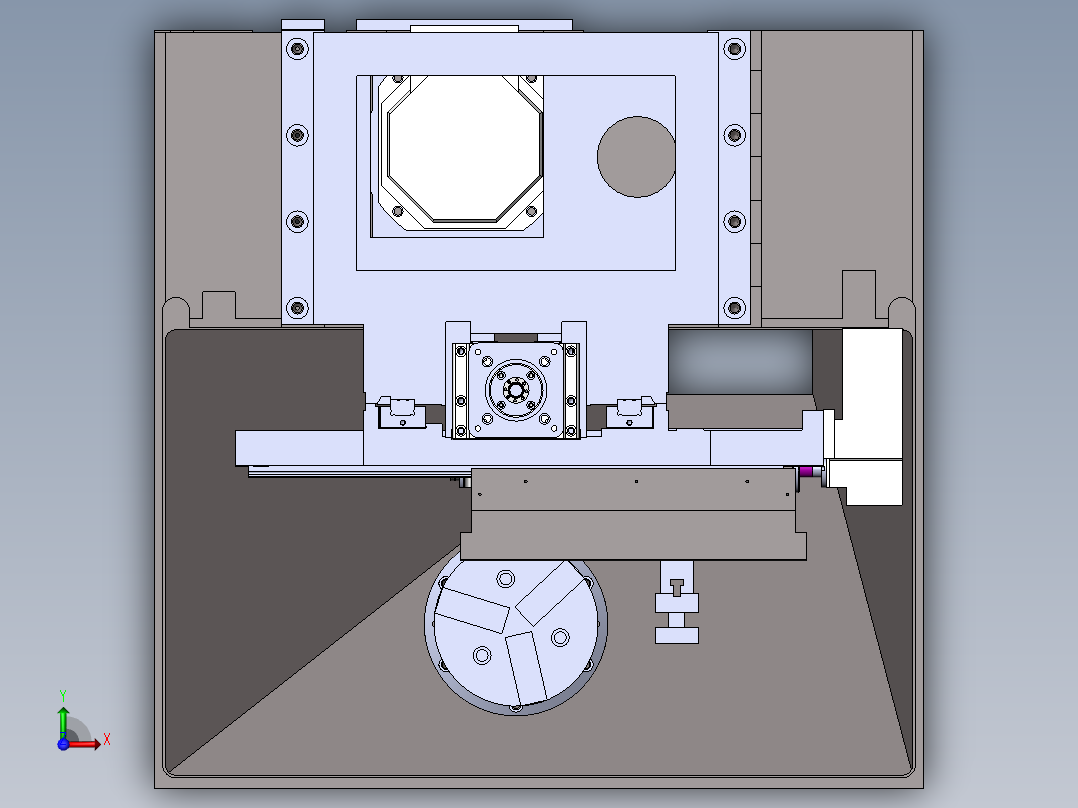 立式车床总图500244前视图