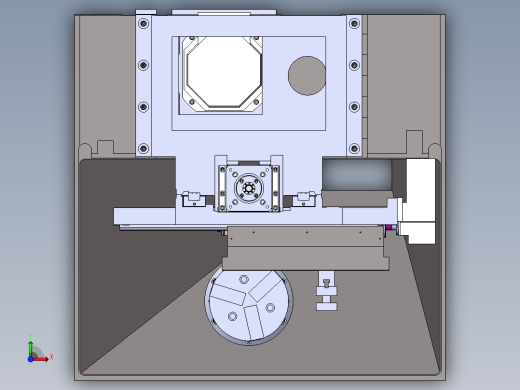 立式车床总图500244前视缩略图