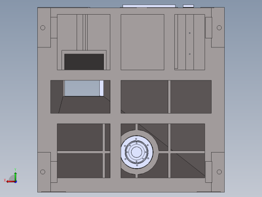 立式车床总图500244后视缩略图