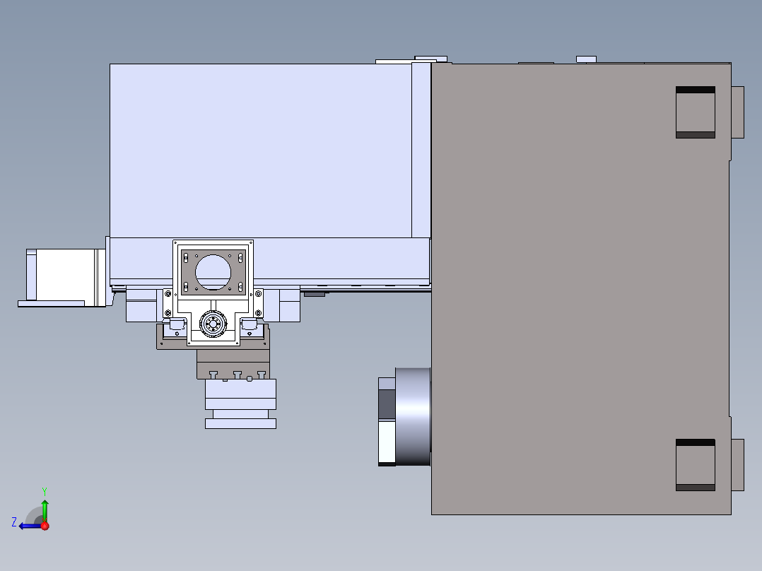 立式车床总图500244右视图