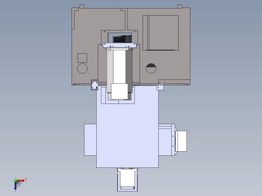 立式车床总图500244俯视缩略图
