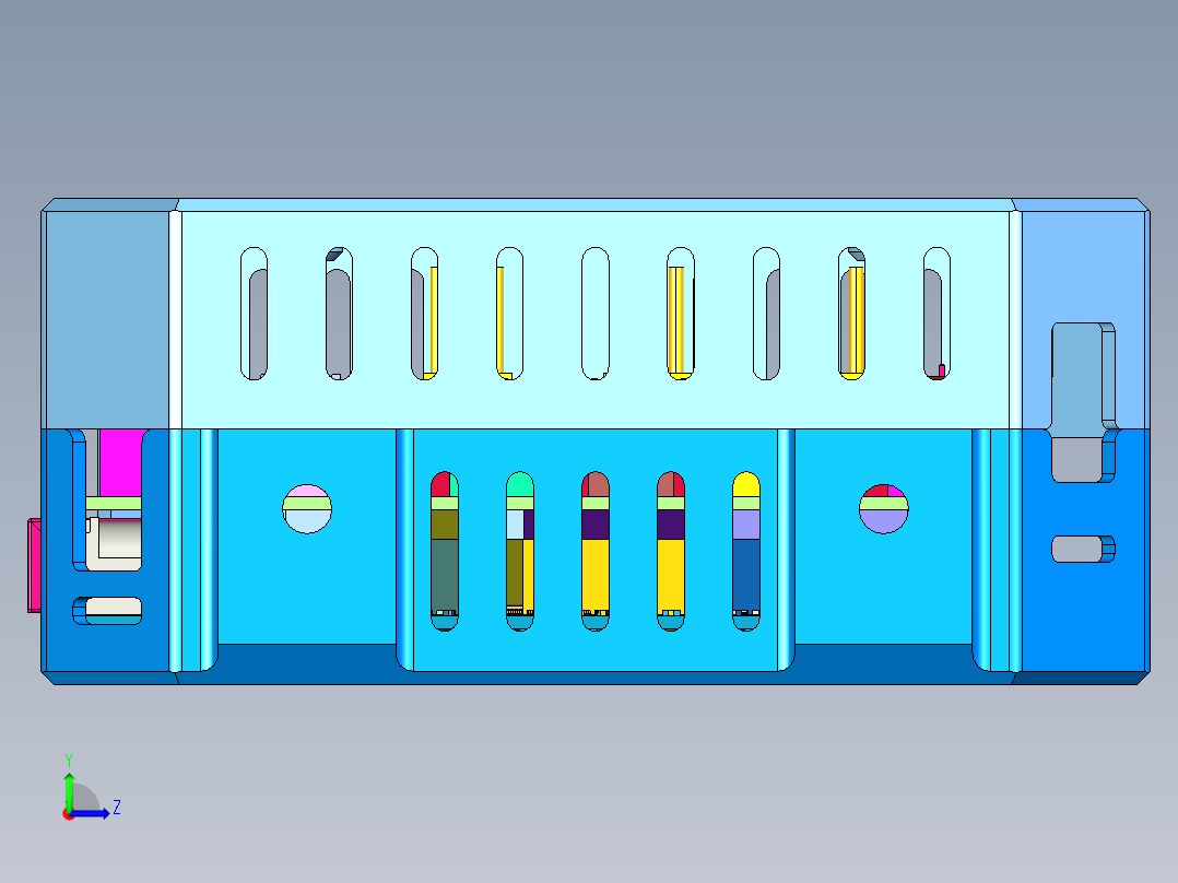 mega2560的微控制器板左视图