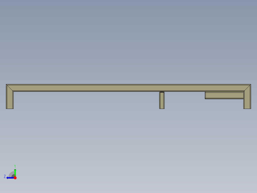 沙滩椅子躺椅右视图