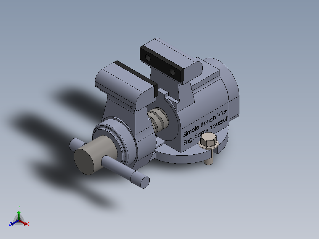 台钳 (57)正等轴测图