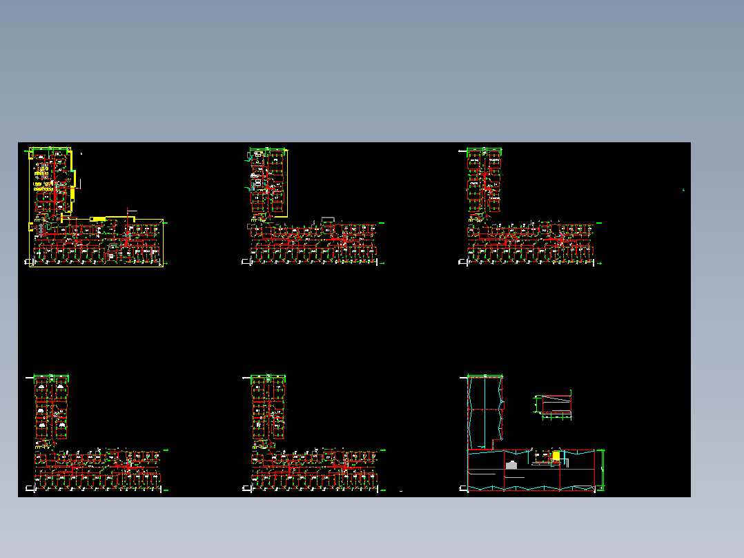 某戒毒所的照明布线图