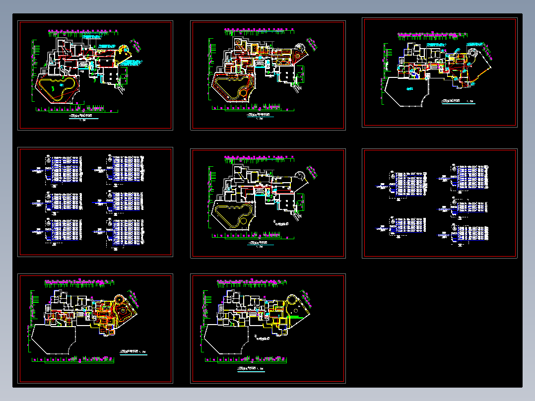 休闲会所电气照明设计图