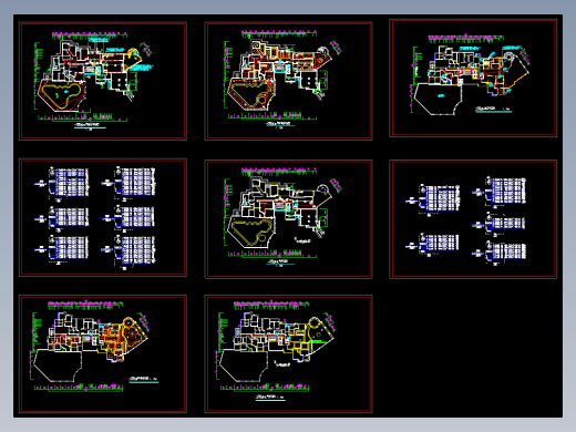 休闲会所电气照明设计图
