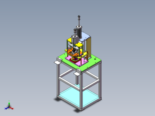 油泵法兰插头传感器组装sw18可编辑正等轴测缩略图