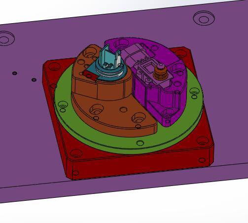 油泵法兰插头传感器组装sw18可编辑缩略图