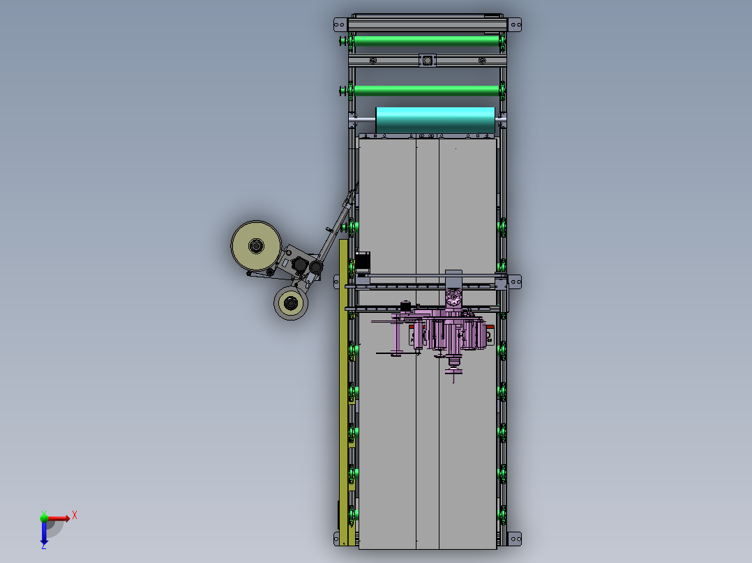 门板贴膜贴标签sw19可编辑俯视图