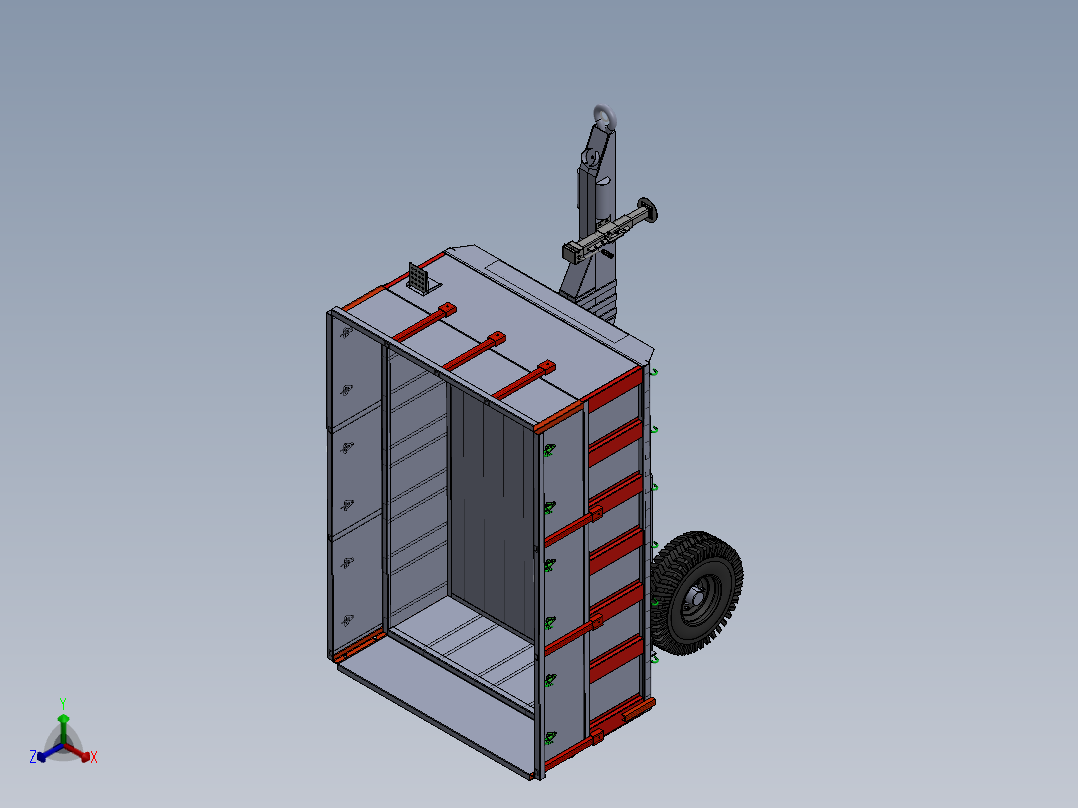 拖车正等轴测图