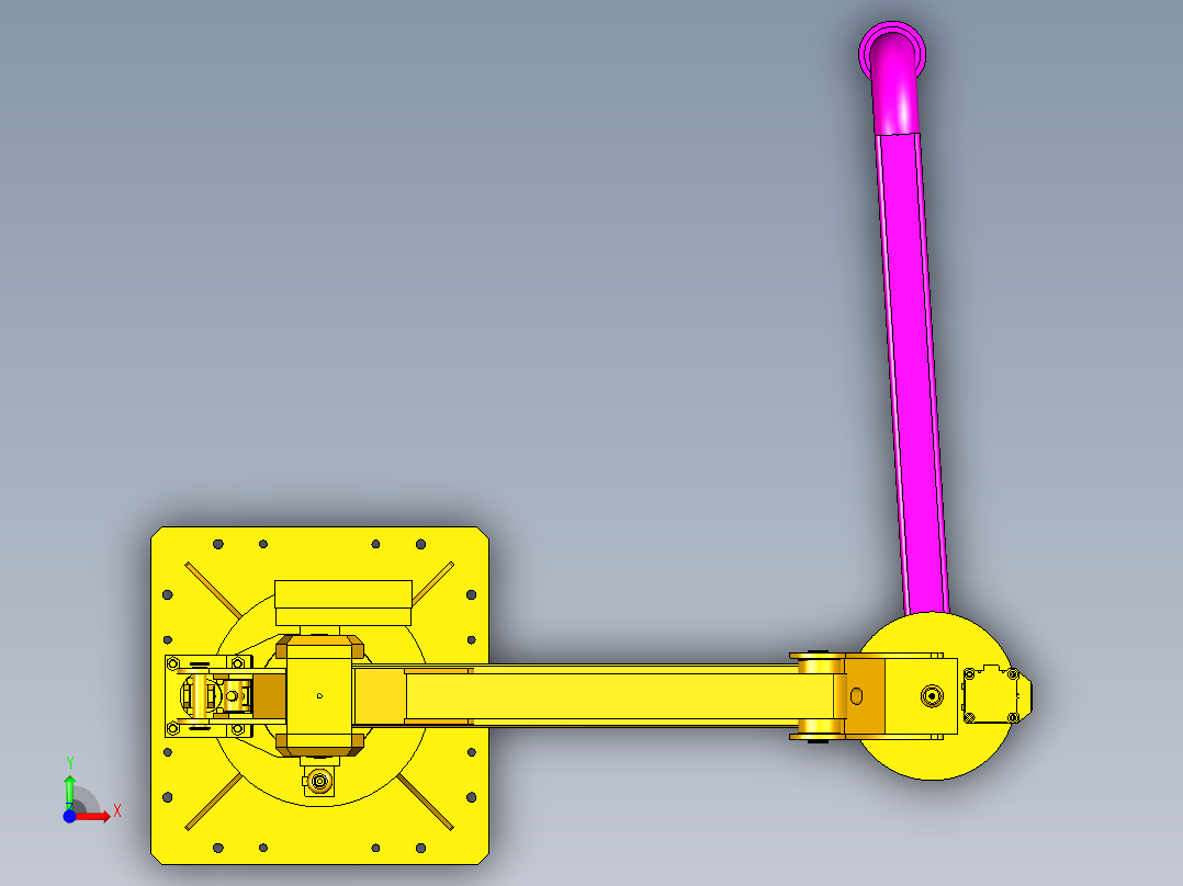 升降旋转机械手前视图