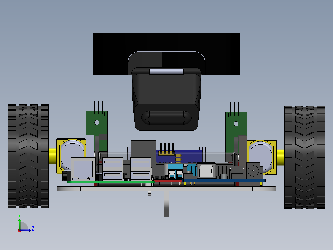 AGV小车、AGV(67)左视图