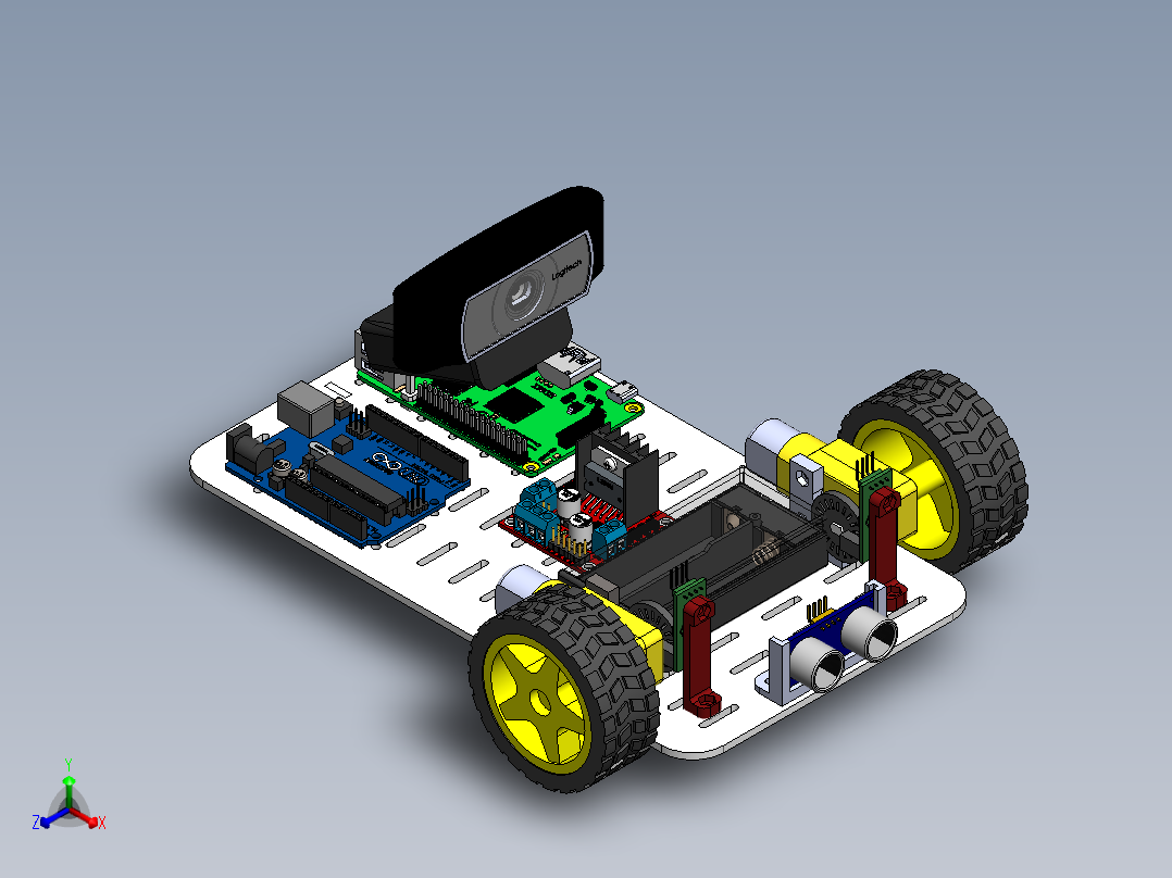 AGV小车、AGV(67)正等轴测图