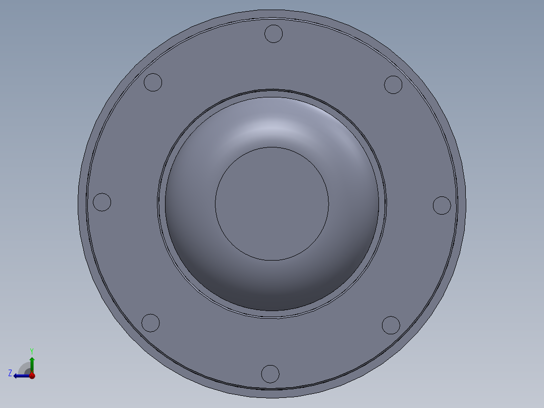 焊接型液压缸（带前安装法兰） 130x75x750 mm右视图