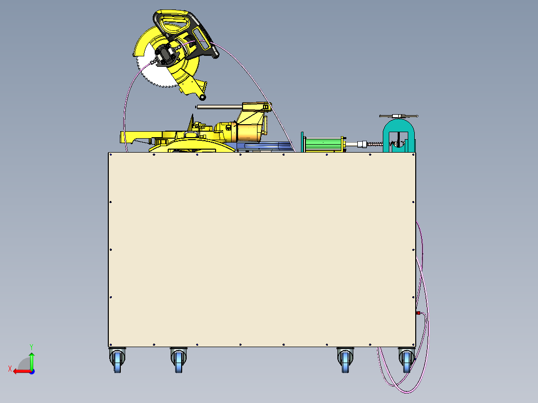 A3004247-管材成型机后视图