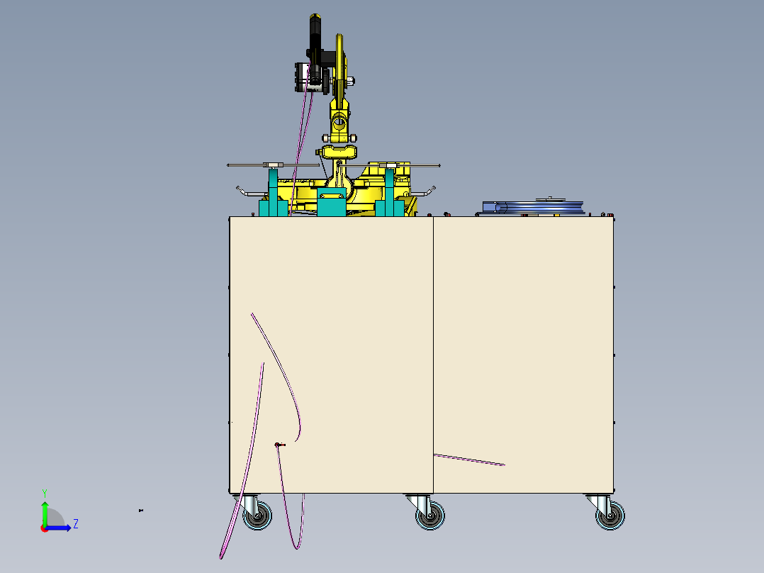 A3004247-管材成型机左视图