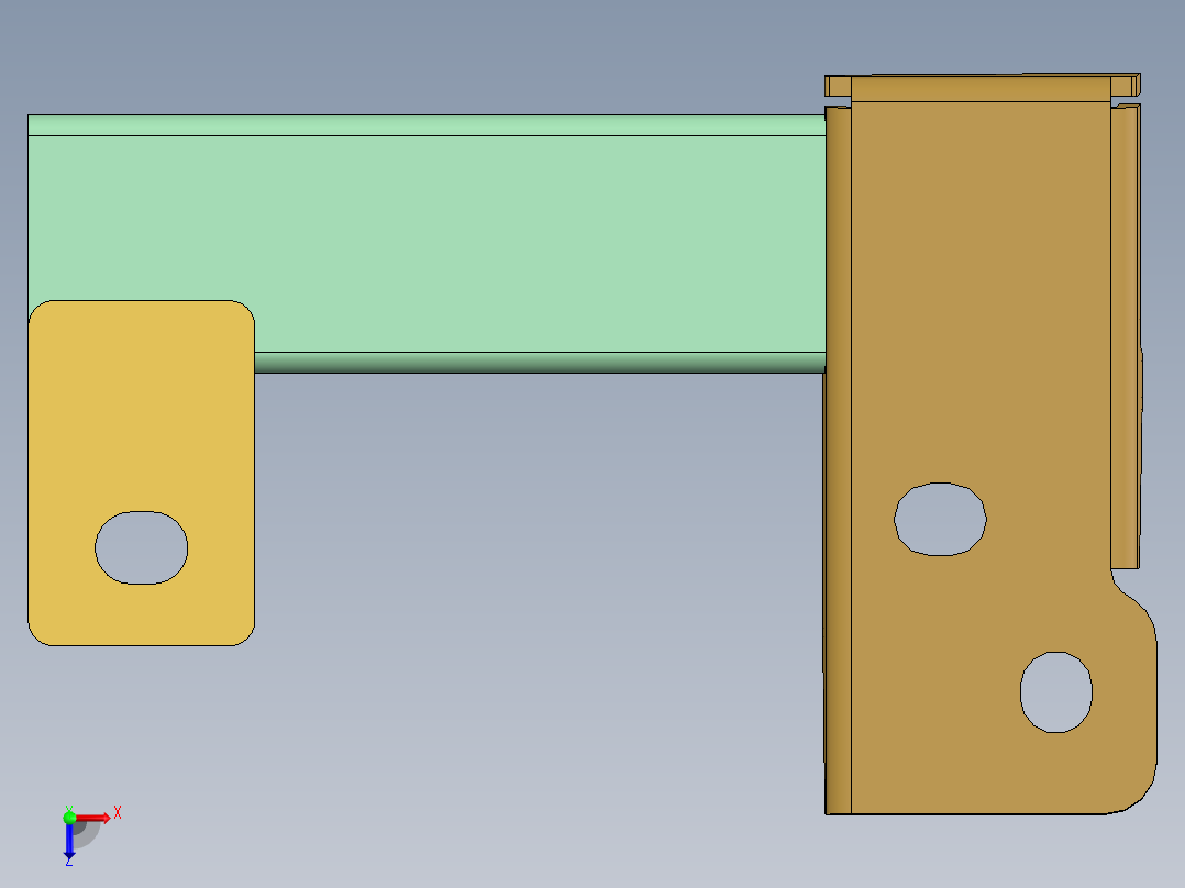钣金展开huangruler110俯视图