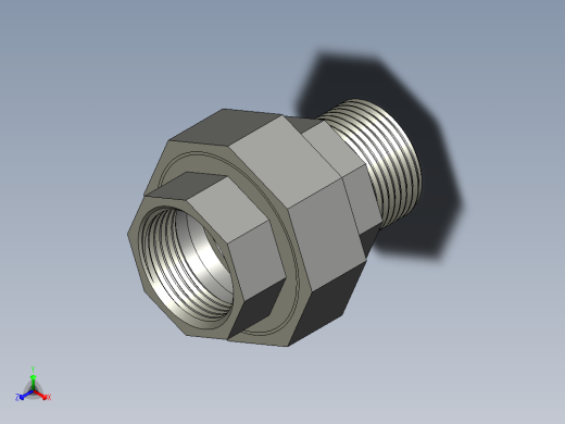 螺纹管活接-等径内外丝直通 DN25