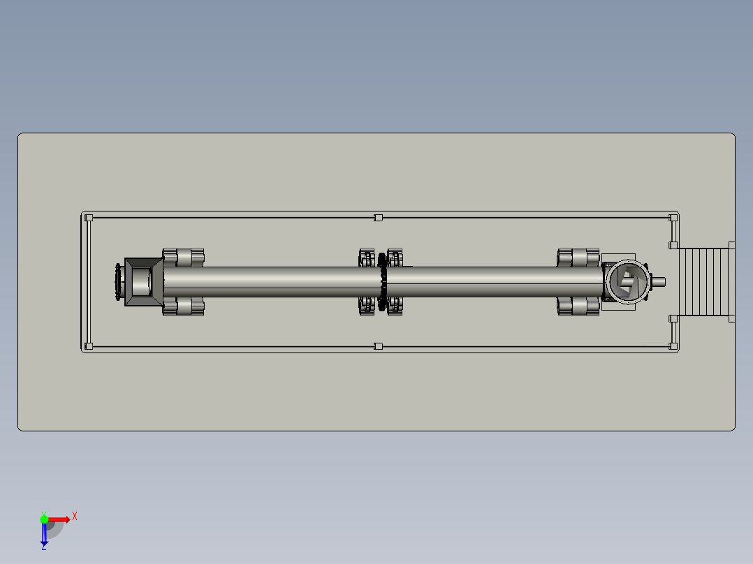 水泥厂用窑炉俯视图