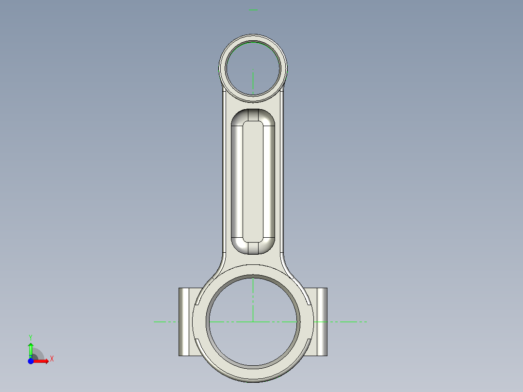 连杆装配模型前视图