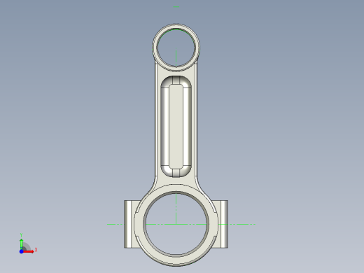 连杆装配模型前视缩略图