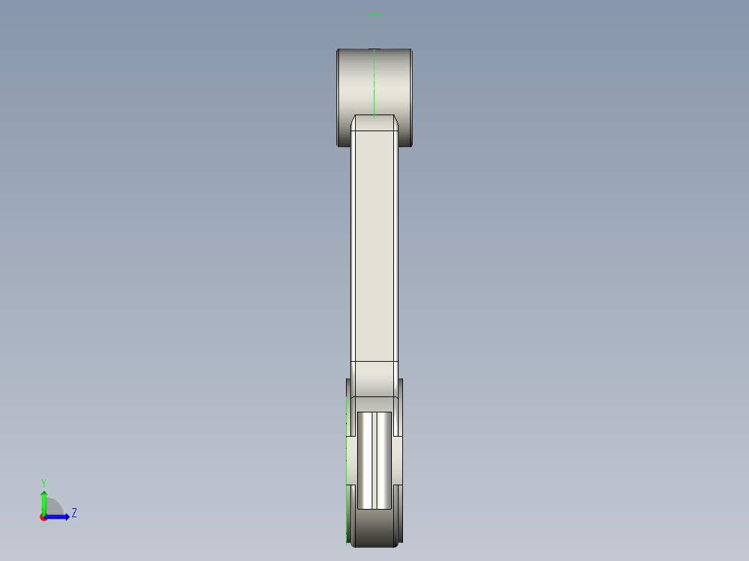 连杆装配模型左视图