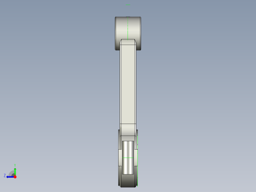 连杆装配模型右视缩略图