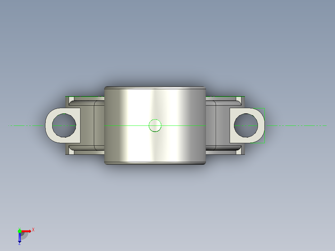连杆装配模型俯视图